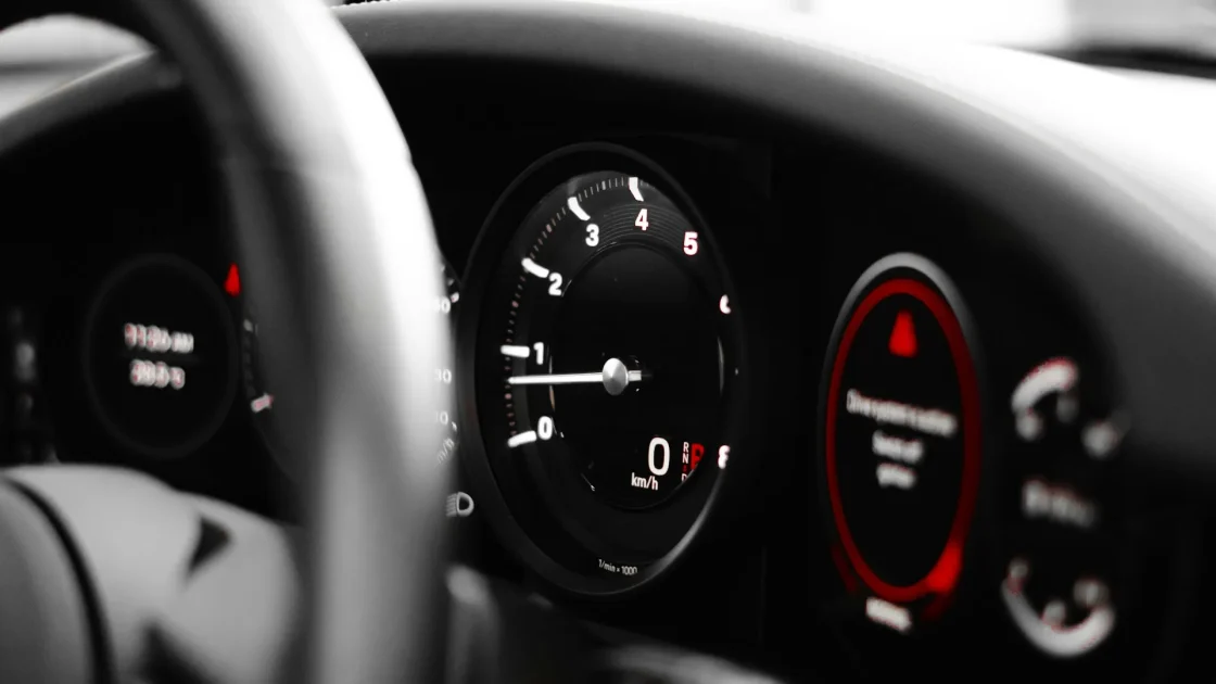 Volkswagen instrument cluster showing a Front Assist Not Available message in amber text.